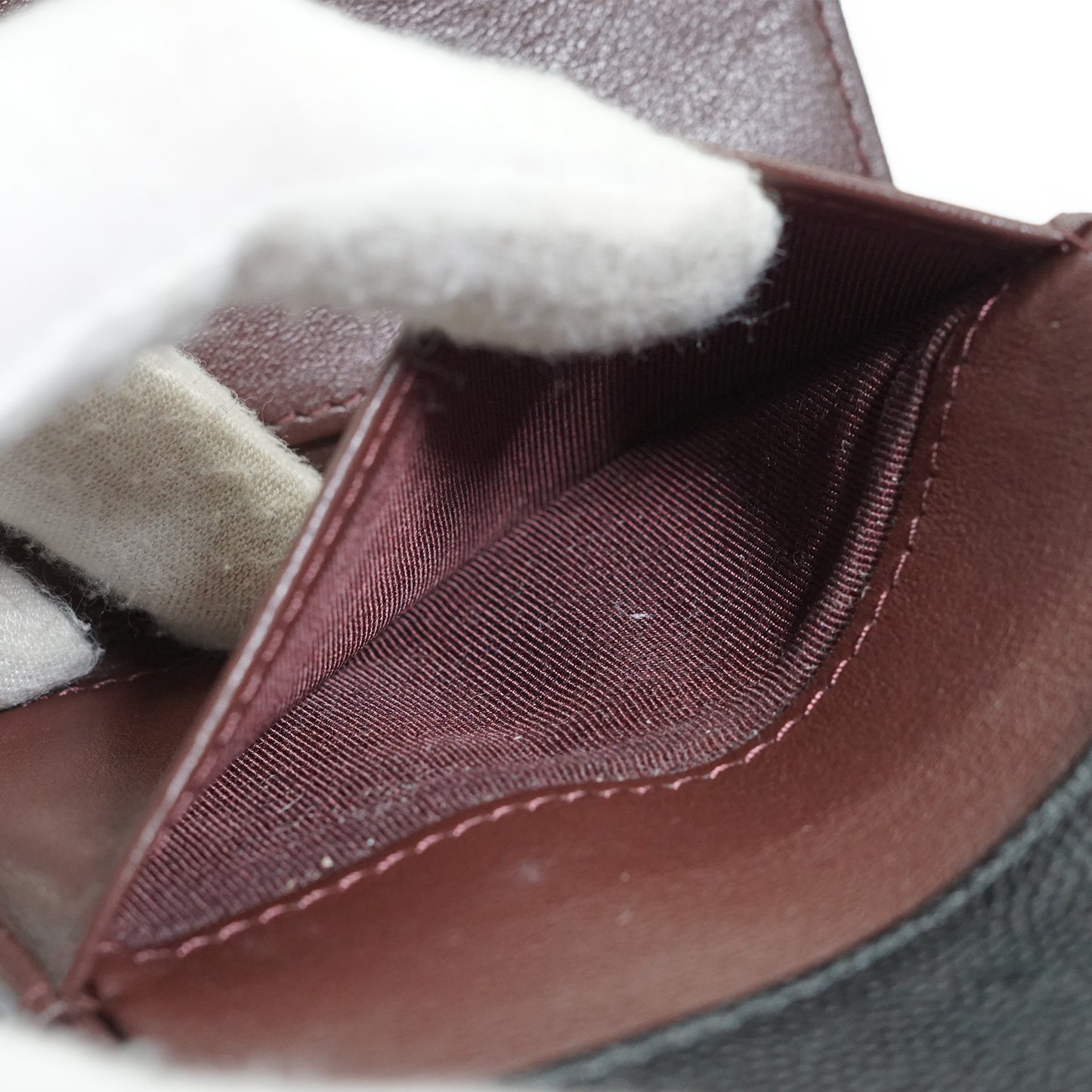 Caviar Matelasse Timeless Classique Compact Trifold Wallet