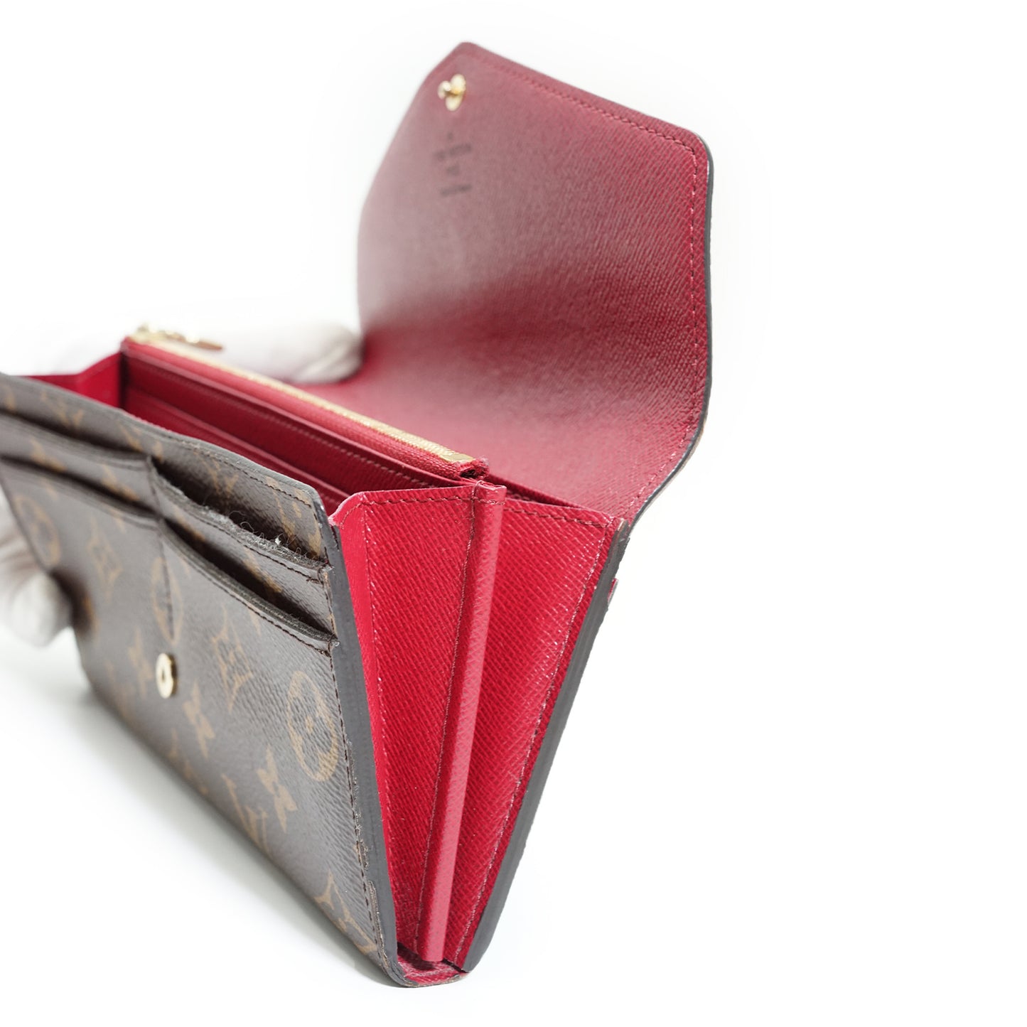 Damier Ebene Portefeuille Sarah Fuchsia