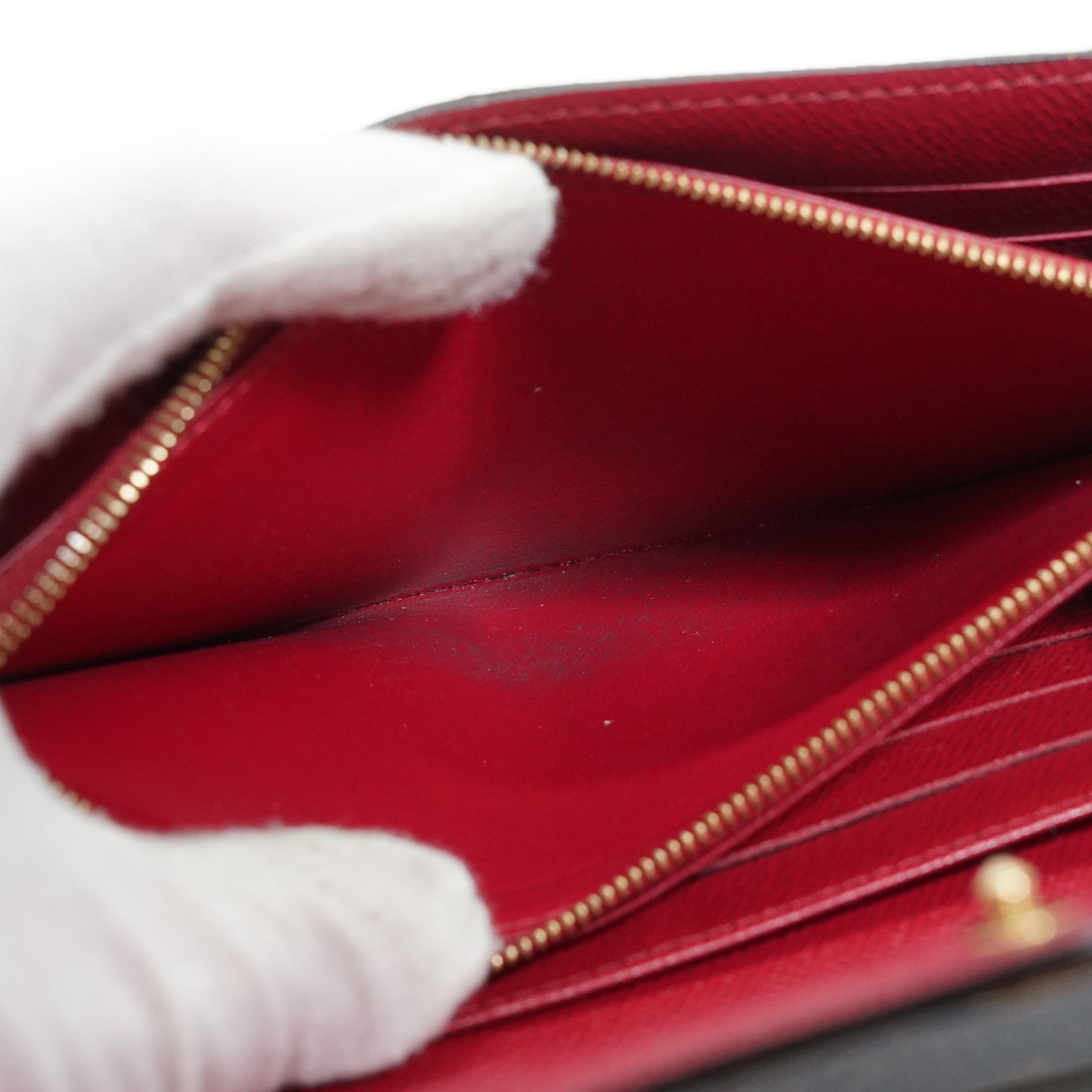 Damier Ebene Portefeuille Sarah Fuchsia