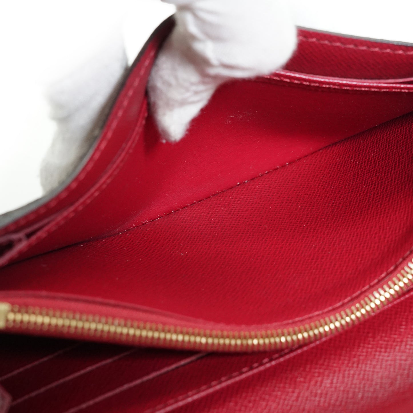 Damier Ebene Portefeuille Sarah Fuchsia