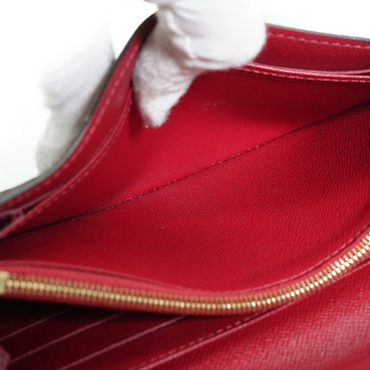 Damier Ebene Portefeuille Sarah Fuchsia