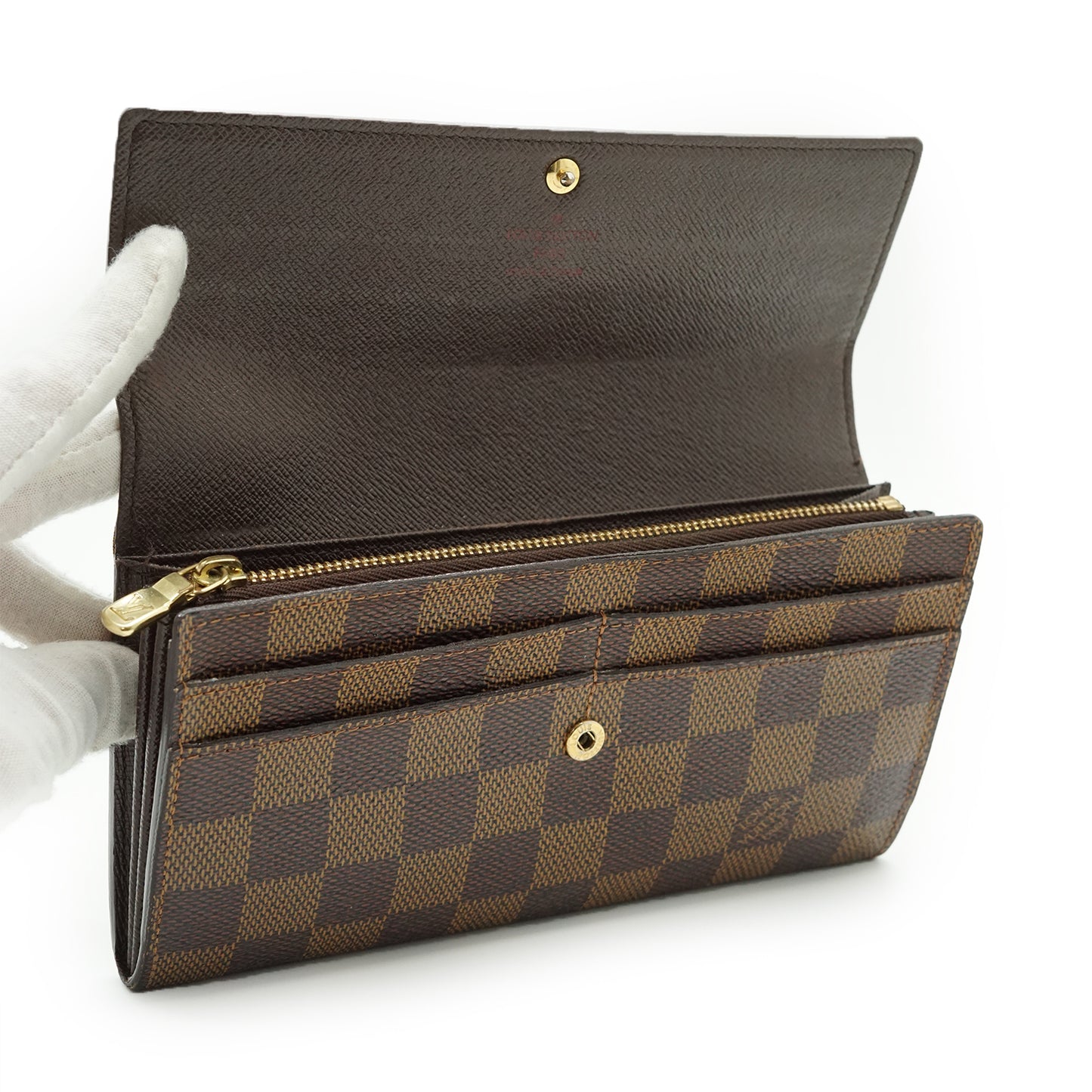 Damier Ebene Portefeuille Sarah