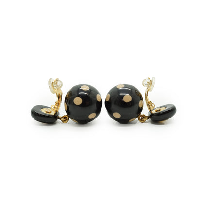 CC Polka Dot Drop Clip-on Earrings