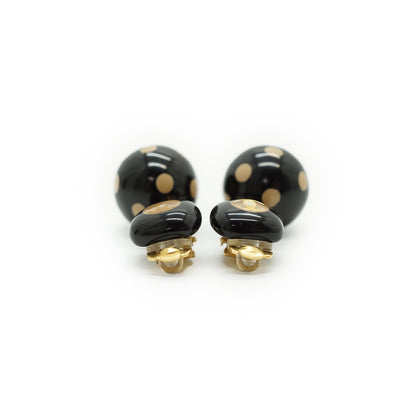 CC Polka Dot Drop Clip-on Earrings
