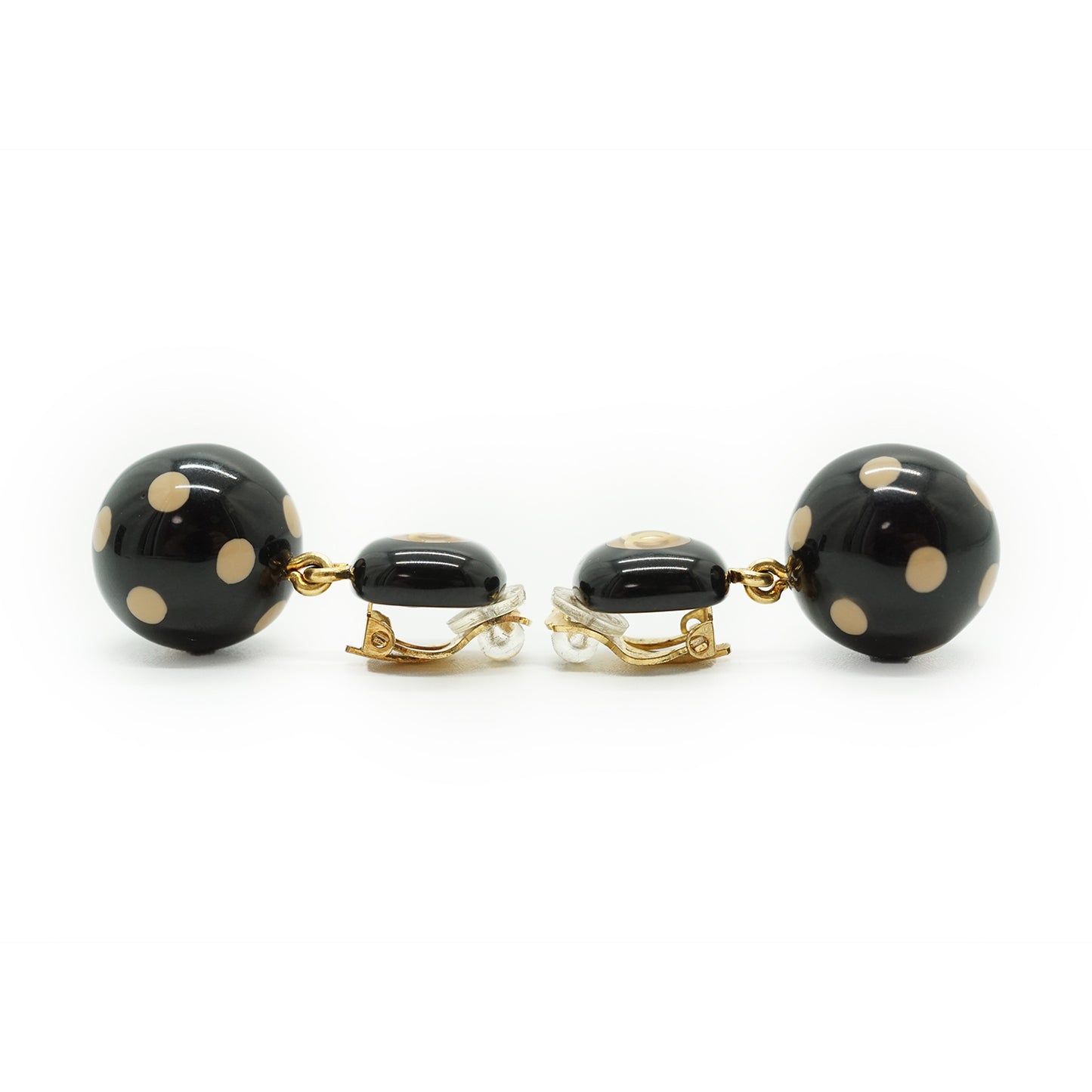 CC Polka Dot Drop Clip-on Earrings