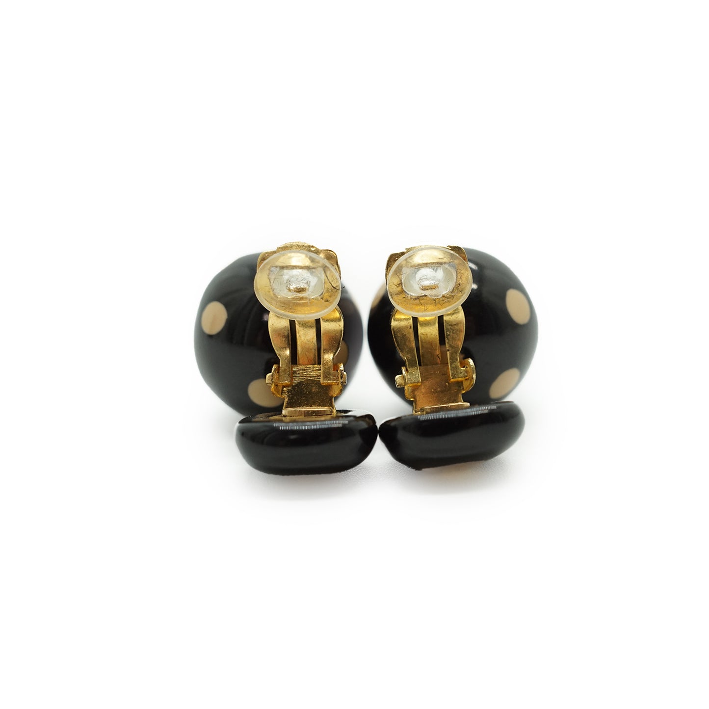CC Polka Dot Drop Clip-on Earrings