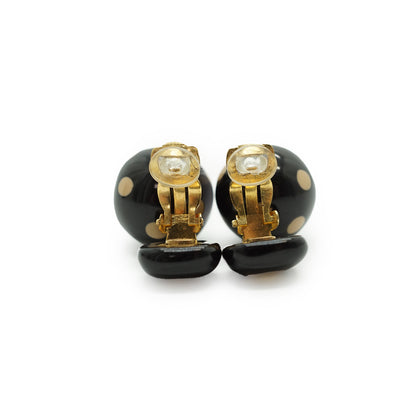 CC Polka Dot Drop Clip-on Earrings