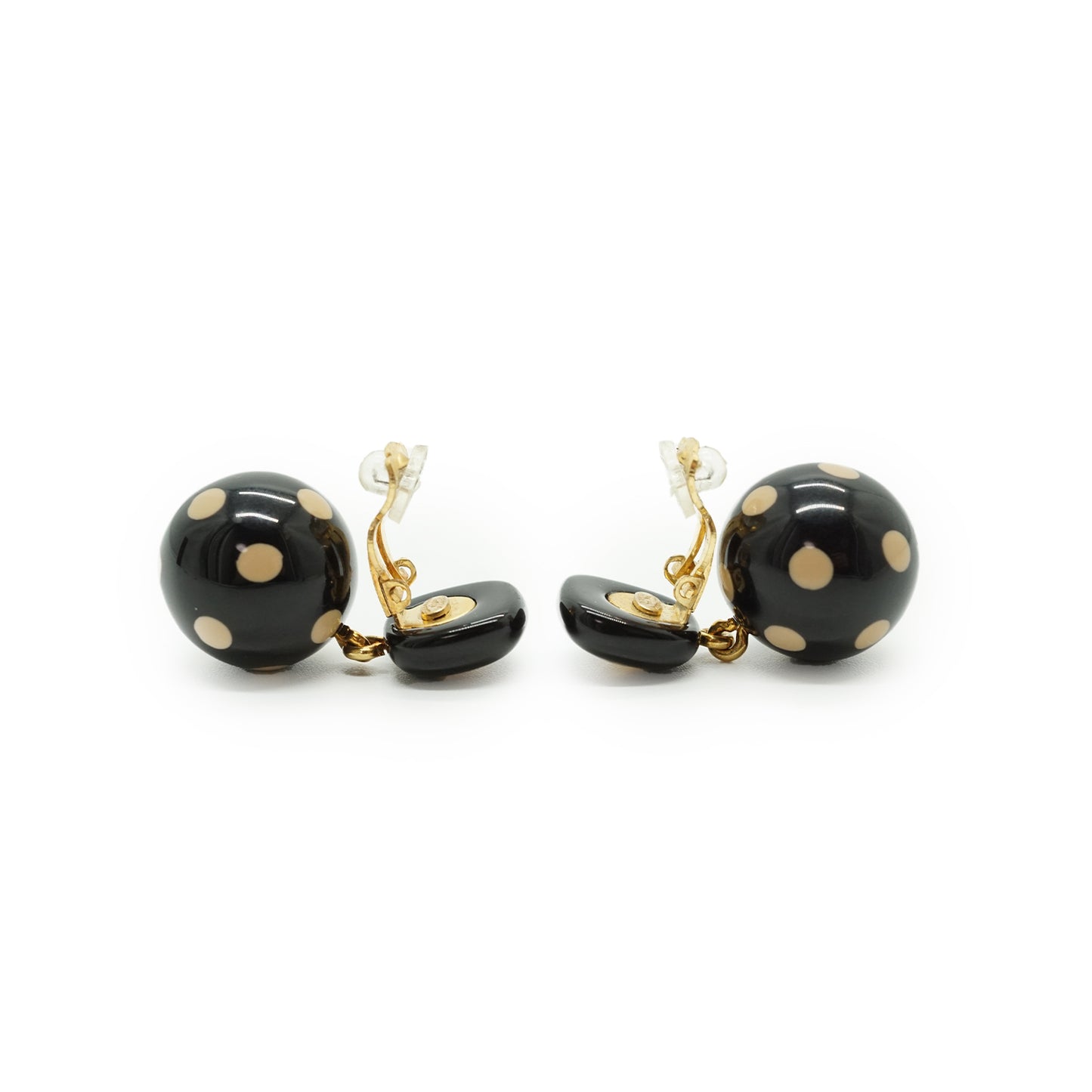 CC Polka Dot Drop Clip-on Earrings