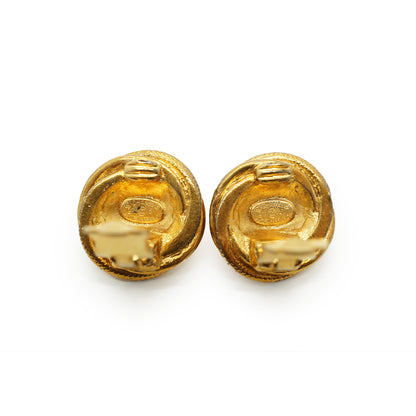 CC Twisted Round Clip-on Earrings GP