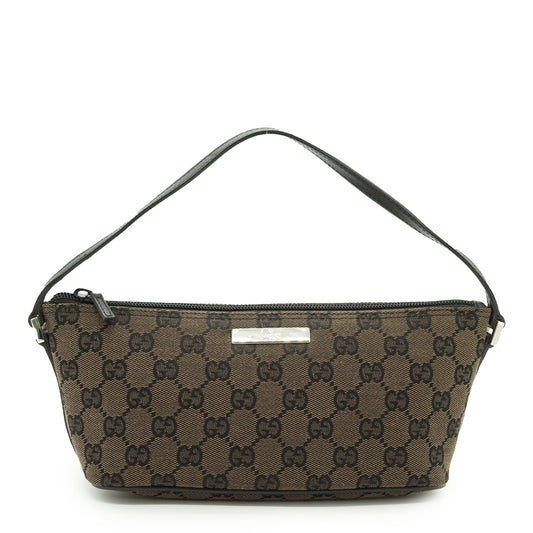 GG Canvas Boat Pochette