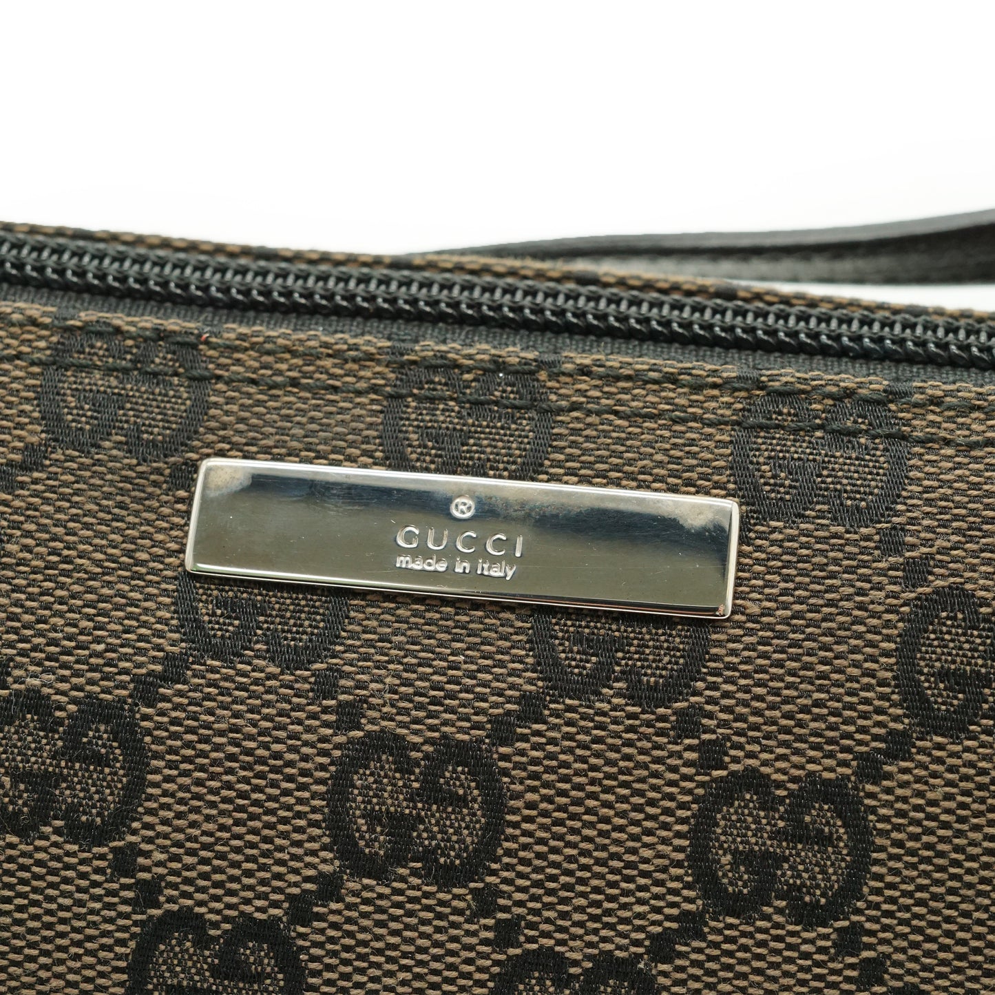 GG Canvas Boat Pochette