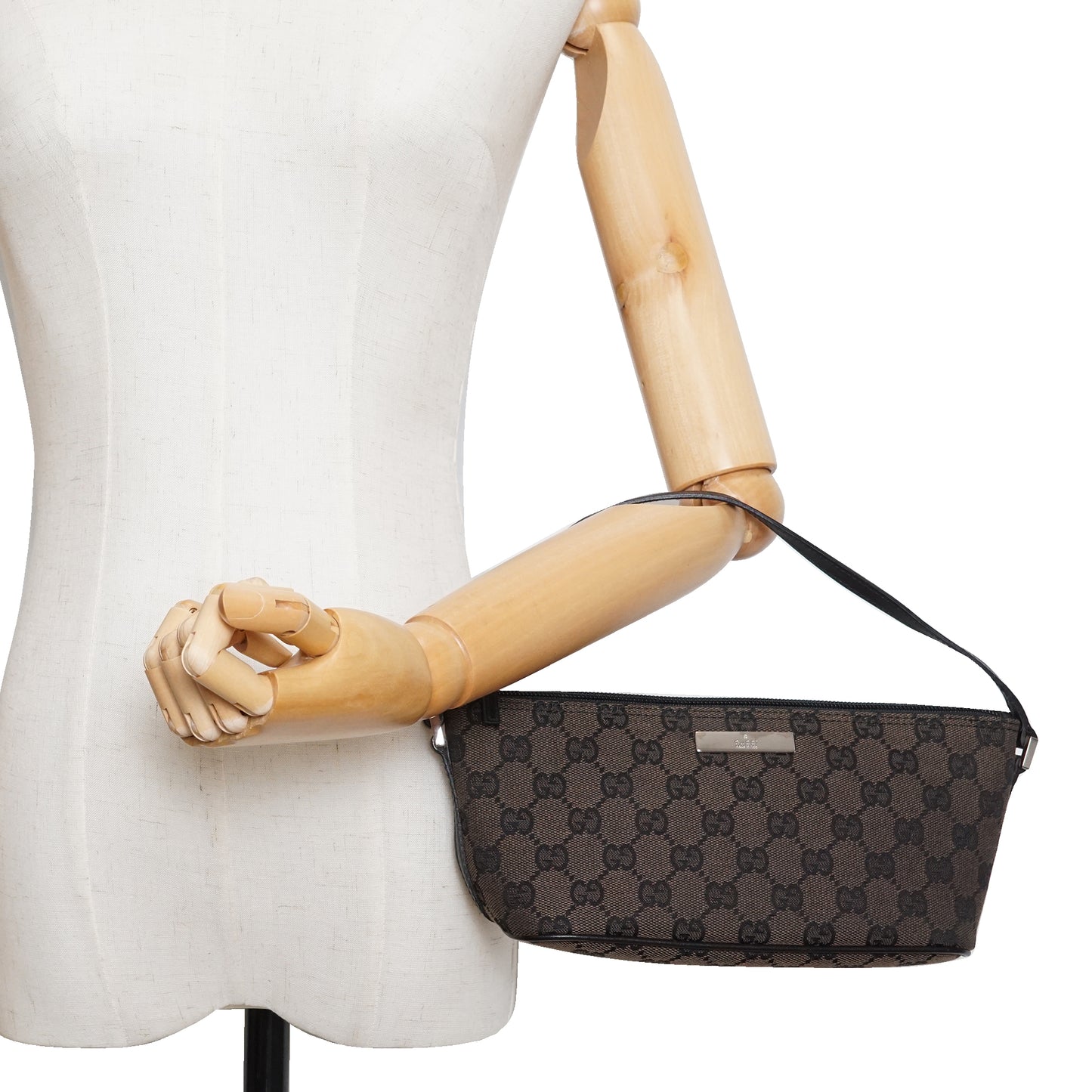 GG Canvas Boat Pochette