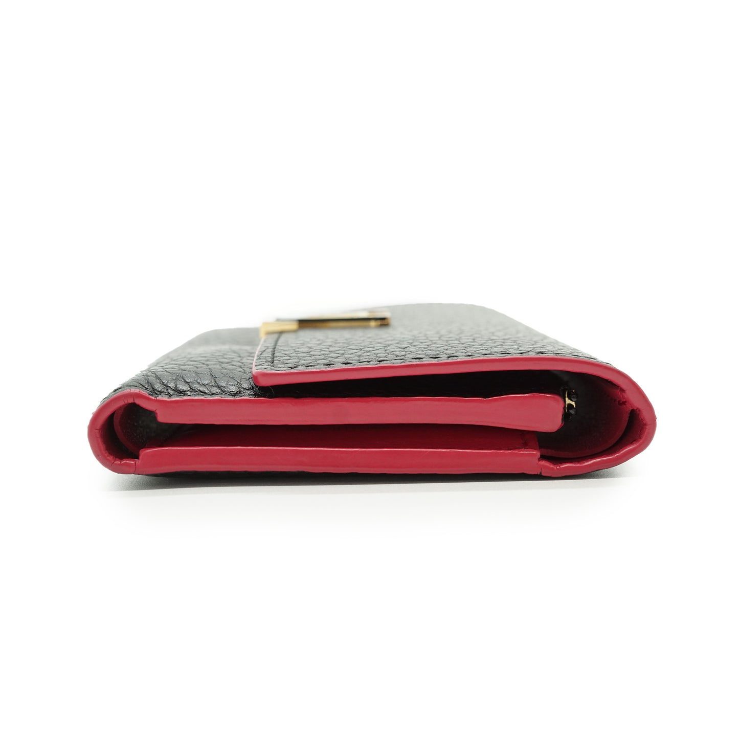 Capucines Bicolor Taurillon Compact Wallet