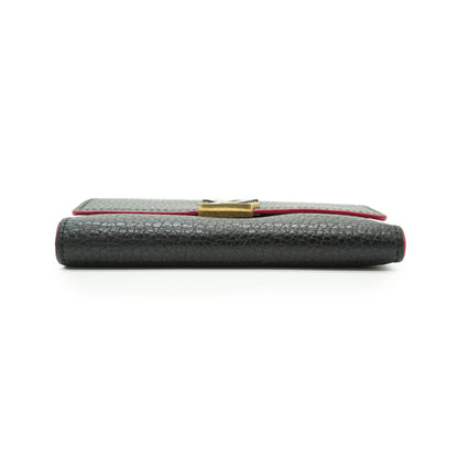 Capucines Bicolor Taurillon Compact Wallet
