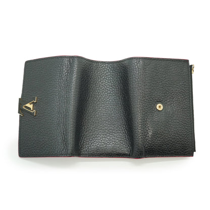 Capucines Bicolor Taurillon Compact Wallet