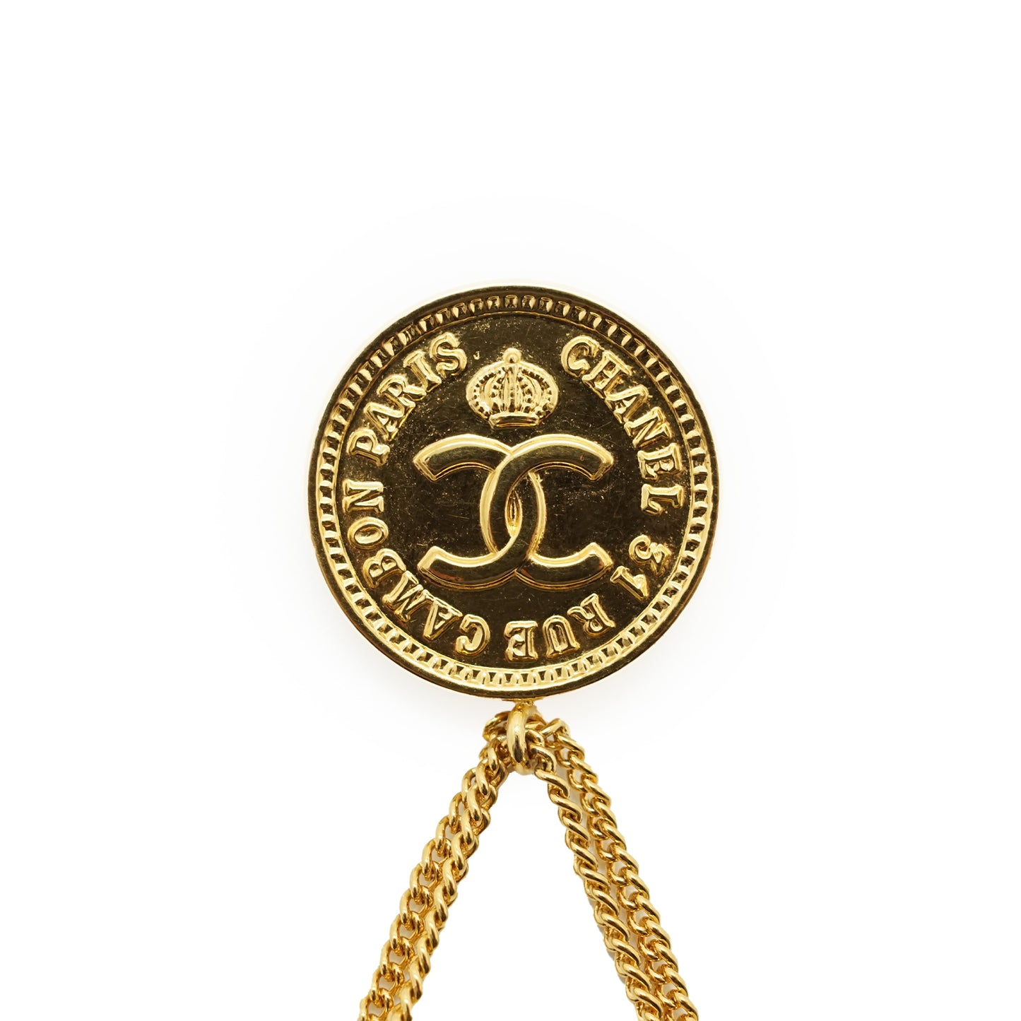 31 Rue Cambon Paris Matelasse Classic Bag Pendant Brooch