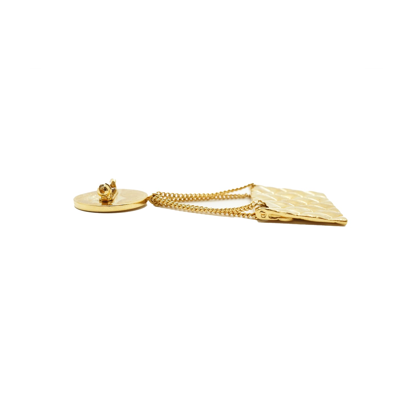 31 Rue Cambon Paris Matelasse Classic Bag Pendant Brooch