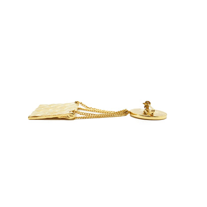31 Rue Cambon Paris Matelasse Classic Bag Pendant Brooch