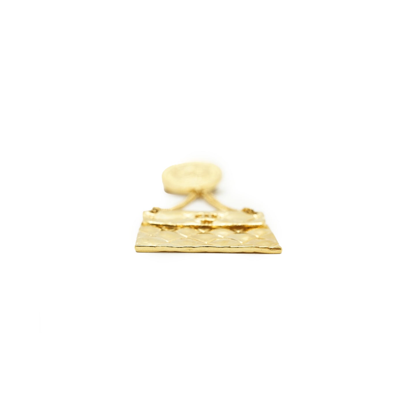 31 Rue Cambon Paris Matelasse Classic Bag Pendant Brooch