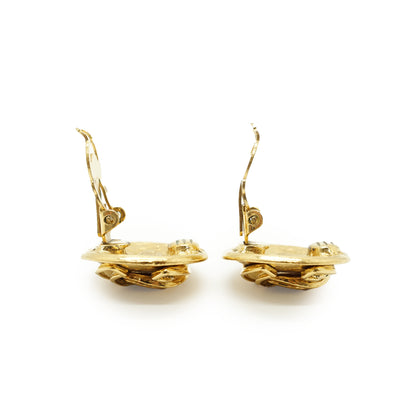 CC Round Clip-on Earrings GP