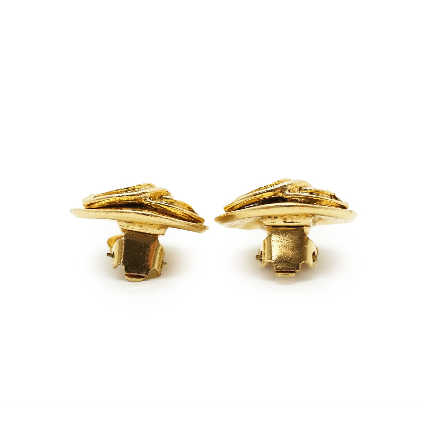 CC Round Clip-on Earrings GP