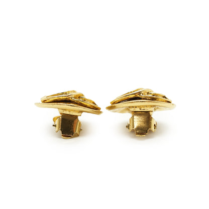 CC Round Clip-on Earrings GP