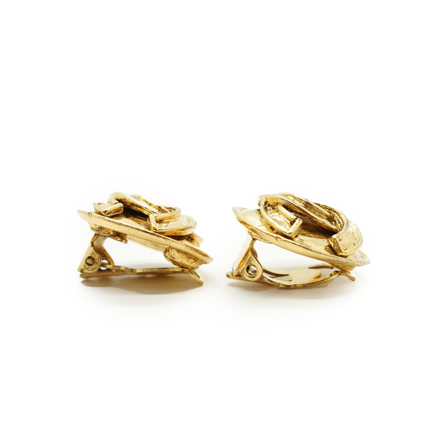 CC Round Clip-on Earrings GP