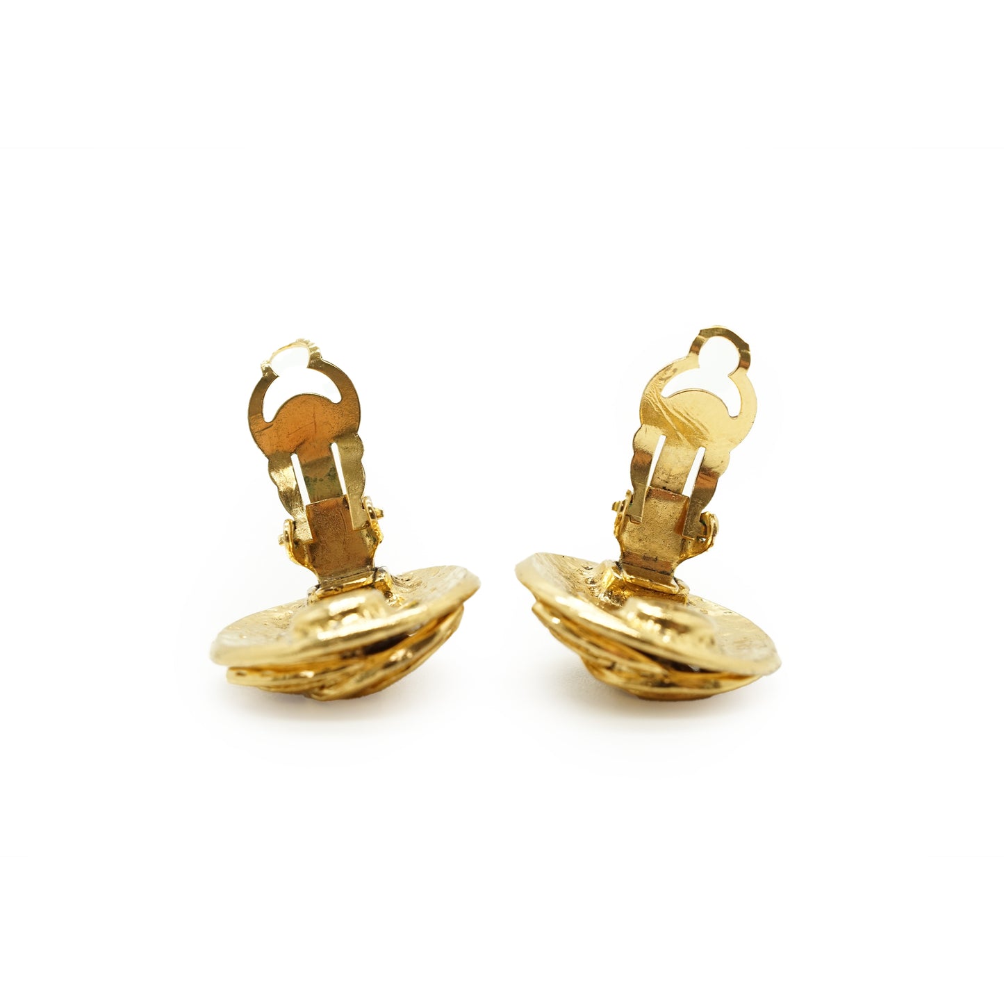 CC Round Clip-on Earrings GP