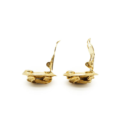 CC Round Clip-on Earrings GP
