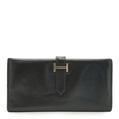 Bearn Calfskin Trifold Long Wallet