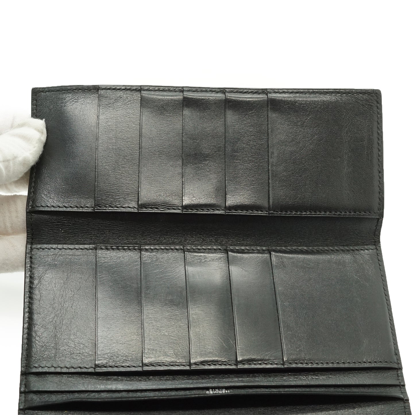 Bearn Calfskin Trifold Long Wallet