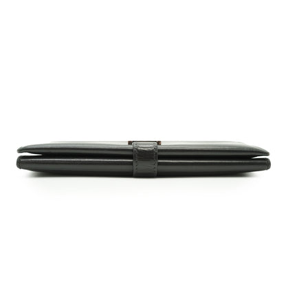 Bearn Calfskin Trifold Long Wallet