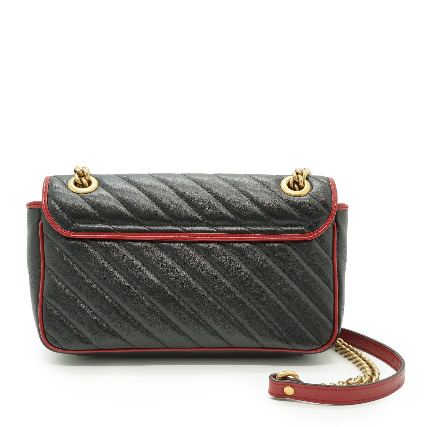 GG Marmont Torchon Bicolor Small Chain Shoulder Bag