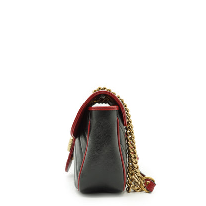 GG Marmont Torchon Bicolor Small Chain Shoulder Bag