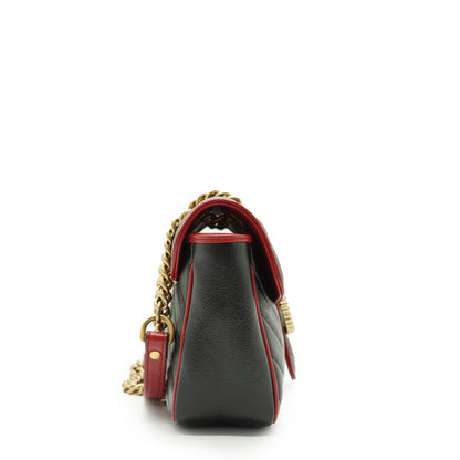 GG Marmont Torchon Bicolor Small Chain Shoulder Bag