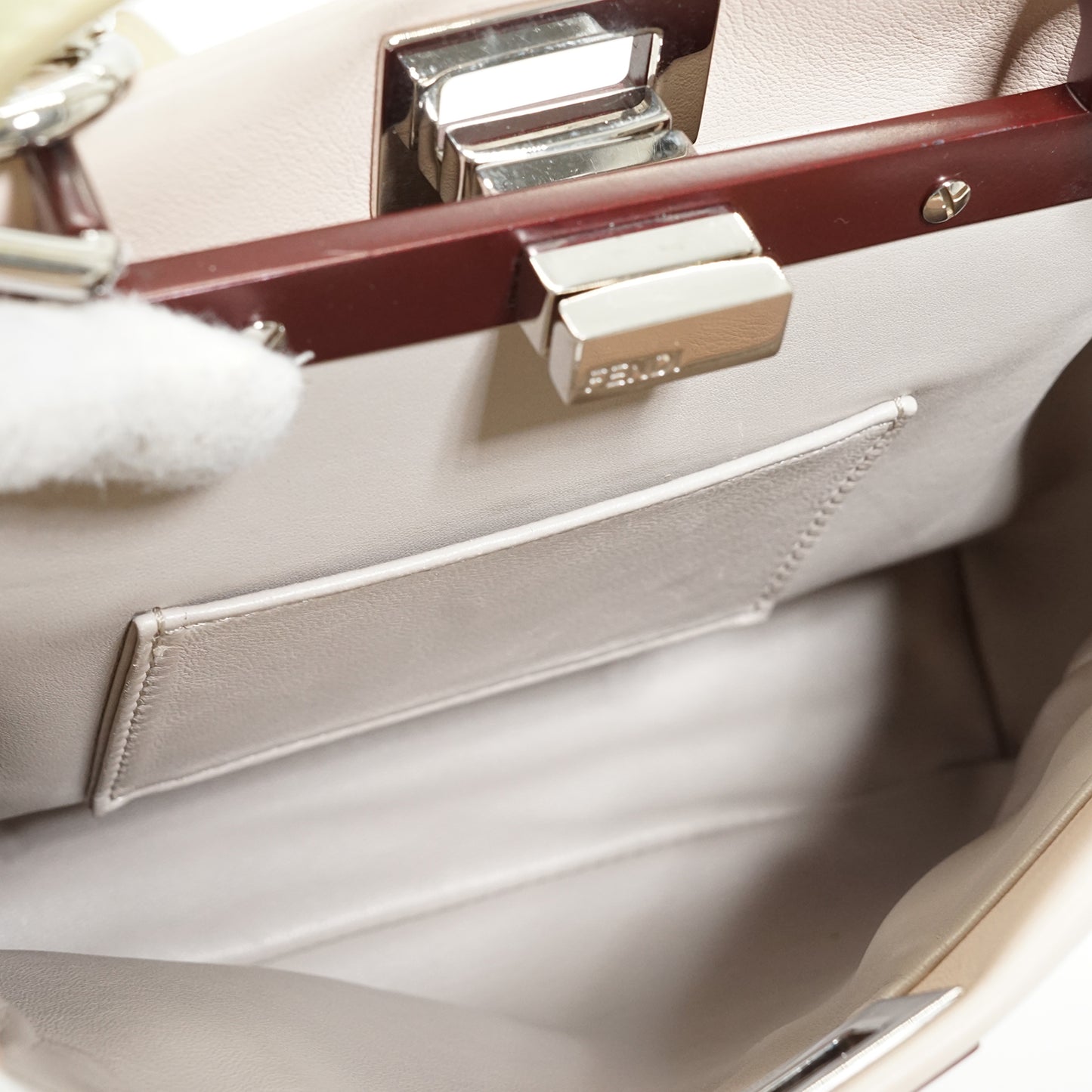 Peekaboo Mini Nappa Colorblock Plaster Banana