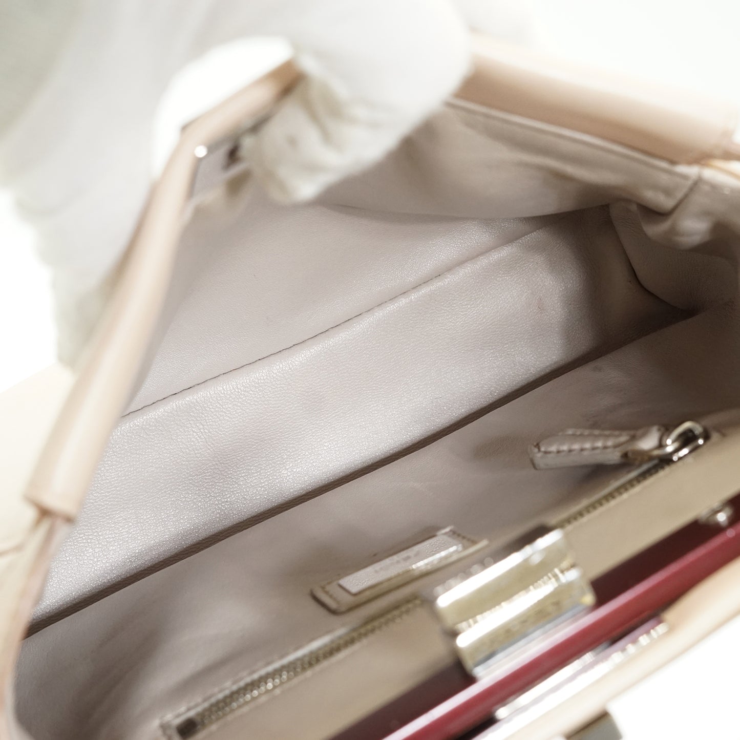 Peekaboo Mini Nappa Colorblock Plaster Banana