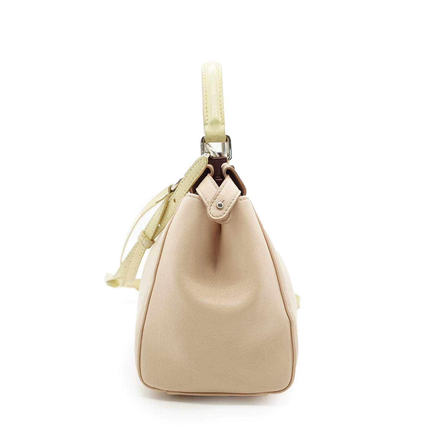 Peekaboo Mini Nappa Colorblock Plaster Banana