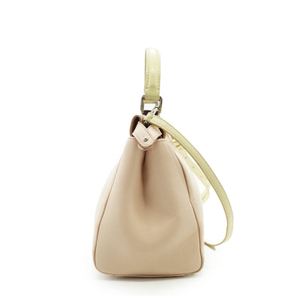 Peekaboo Mini Nappa Colorblock Plaster Banana