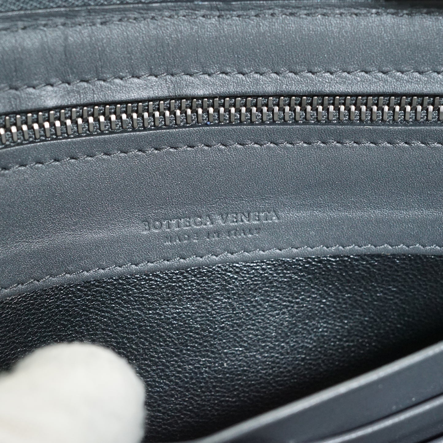 Intrecciato Zip Around Long Wallet