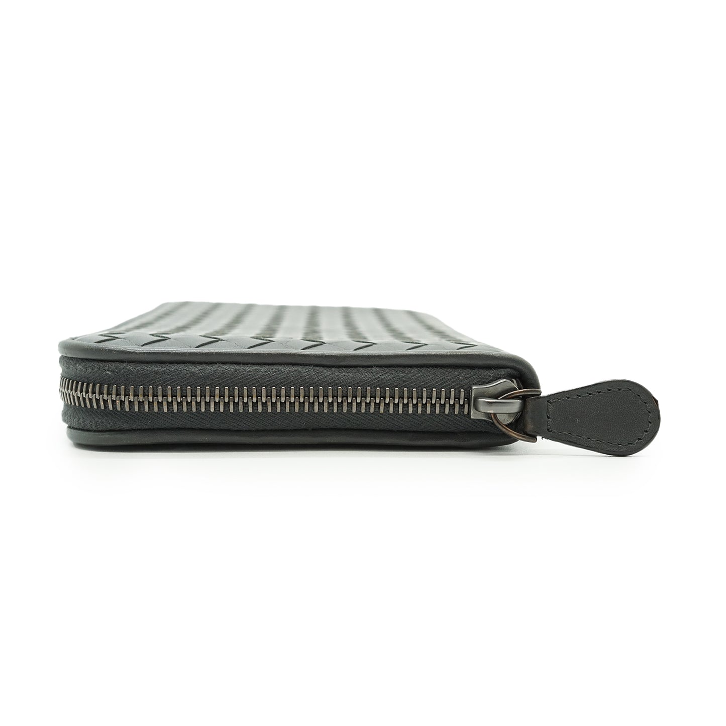 Intrecciato Zip Around Long Wallet