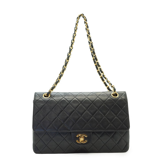 Double Flap Matelasse 25 Lambskin Chain Shoulder Bag