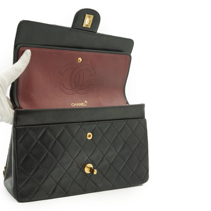 Double Flap Matelasse 25 Lambskin Chain Shoulder Bag