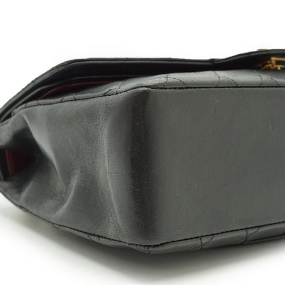 Double Flap Matelasse 25 Lambskin Chain Shoulder Bag