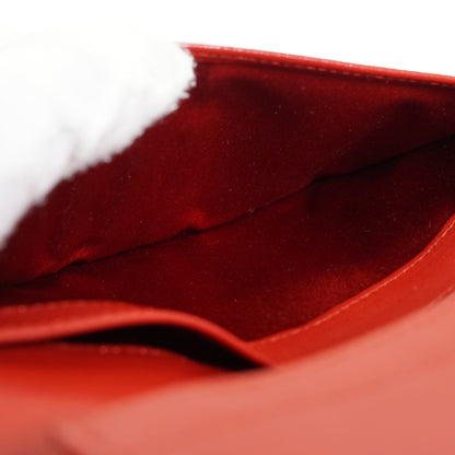 Camellia Embossed Lambskin Bifold Long Wallet