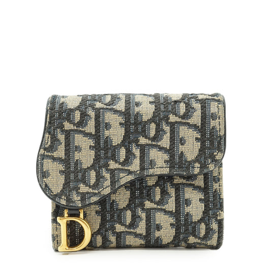 Oblique Saddle Lotus Wallet