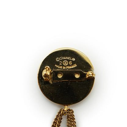 31 Rue Cambon Paris Matelasse Classic Bag Pendant Brooch
