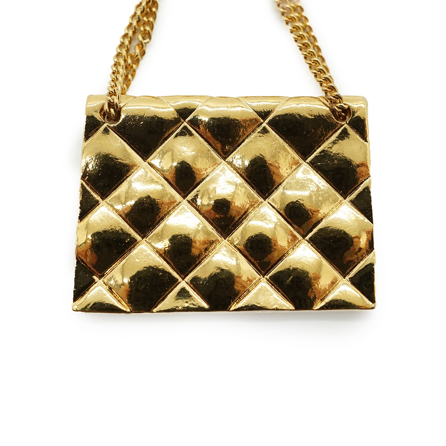 31 Rue Cambon Paris Matelasse Classic Bag Pendant Brooch