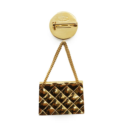 31 Rue Cambon Paris Matelasse Classic Bag Pendant Brooch