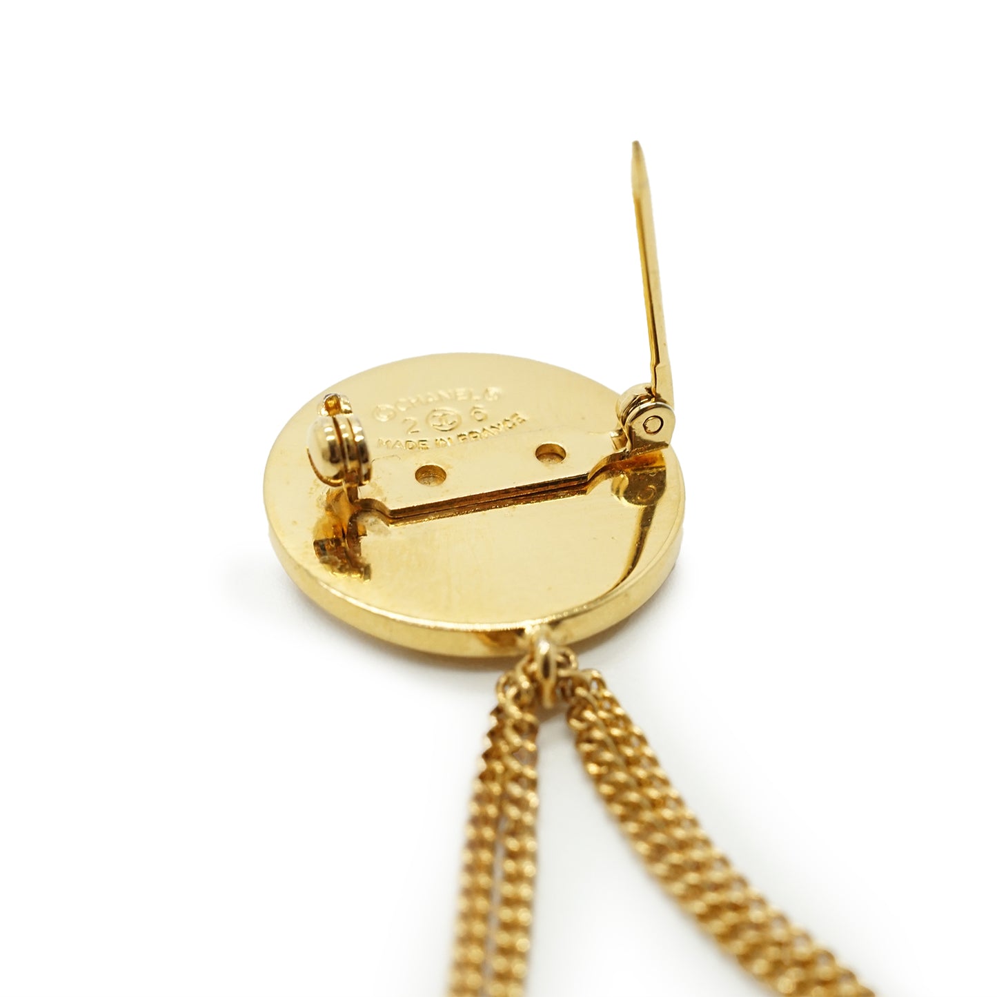31 Rue Cambon Paris Matelasse Classic Bag Pendant Brooch